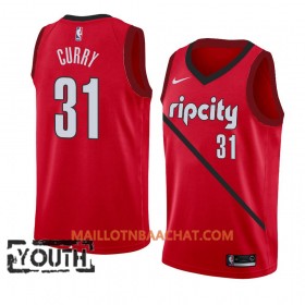 Maillot NBA Portland Trail Blazers Seth Curry 31 2018-19 Nike Rouge Swingman - Enfant